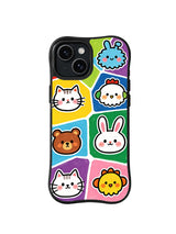 Colorful Animal Friends pattern 6 for iPhone 15 case