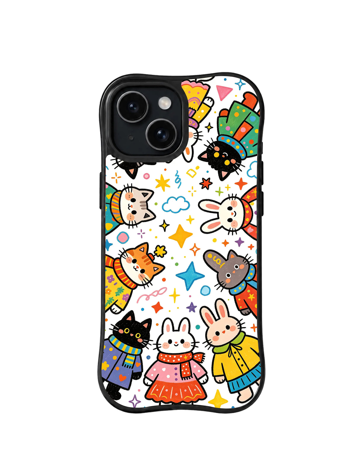 Storybook Animal Parade fantasy animal pattern for iPhone 15 case