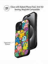 Happy Monster Garden iPhone 15 case artwork view 5