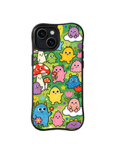 Happy Monster Garden pattern 5 for iPhone 15 case