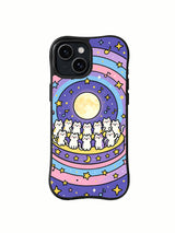 Moonlight Kitten Choir iPhone 15 case artwork view 1