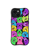 Neon Puppy Party pattern 6 for iPhone 15 case