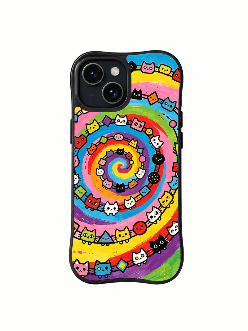 Rainbow Cat Universe iPhone Case