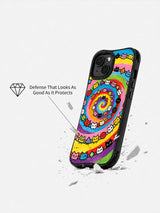 Rainbow Cat Universe iPhone 15 case artwork view 3