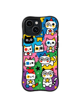 Rainbow Cat Universe pattern 5 for iPhone 15 case
