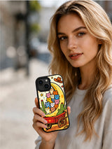 Wild West Meow Town iPhone 15 case artwork view 6