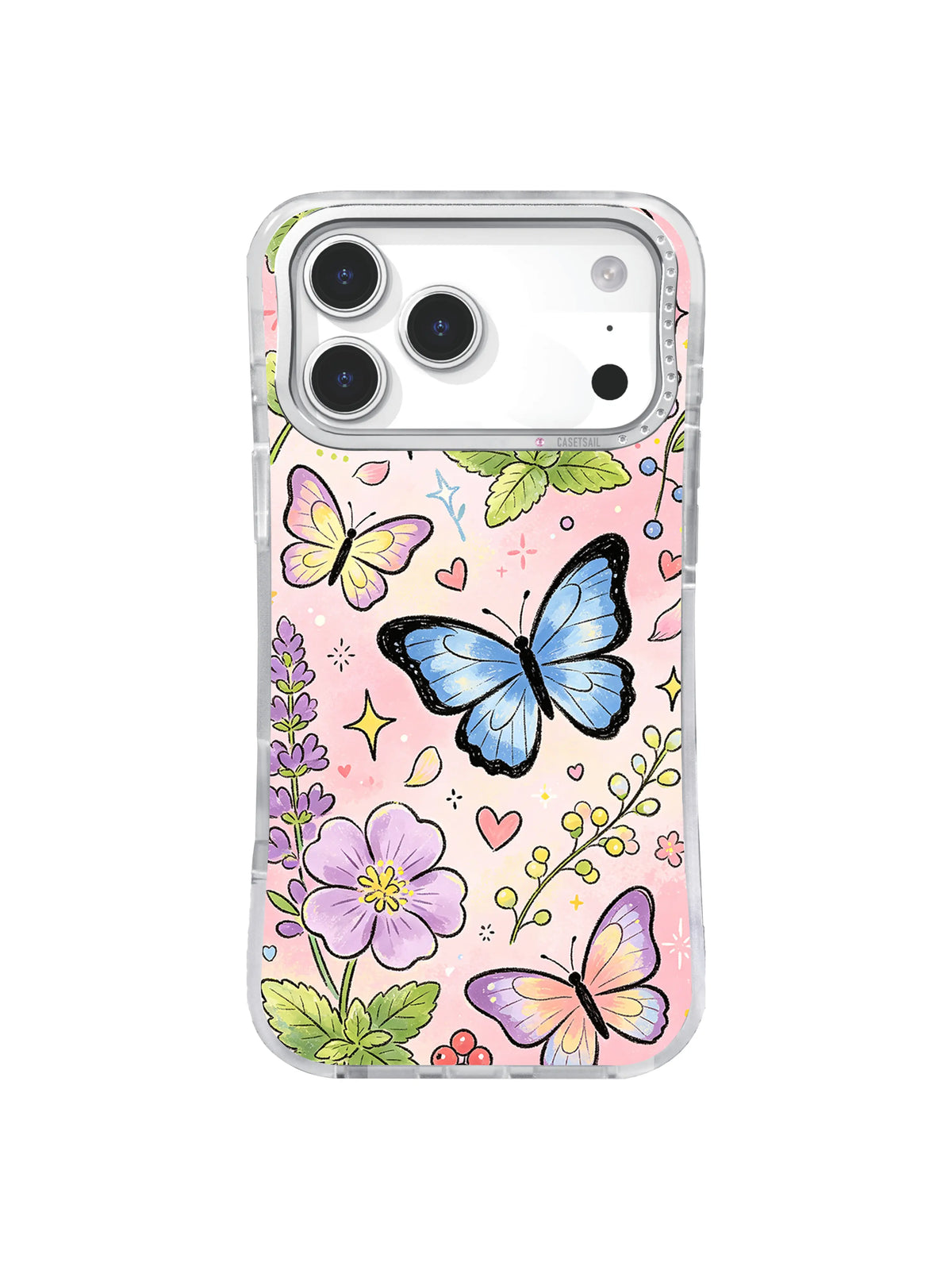 Mint Blossom Wings on an iPhone case