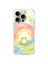 Pastel Hills Frog pattern iPhone 14 Pro case