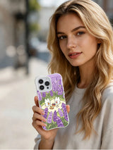 Product or handheld view of the Lavender Bunny Picnic case
