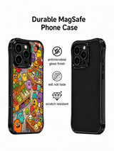 Front and back views of Mischief Market Creatures iPhone 13 Pro case