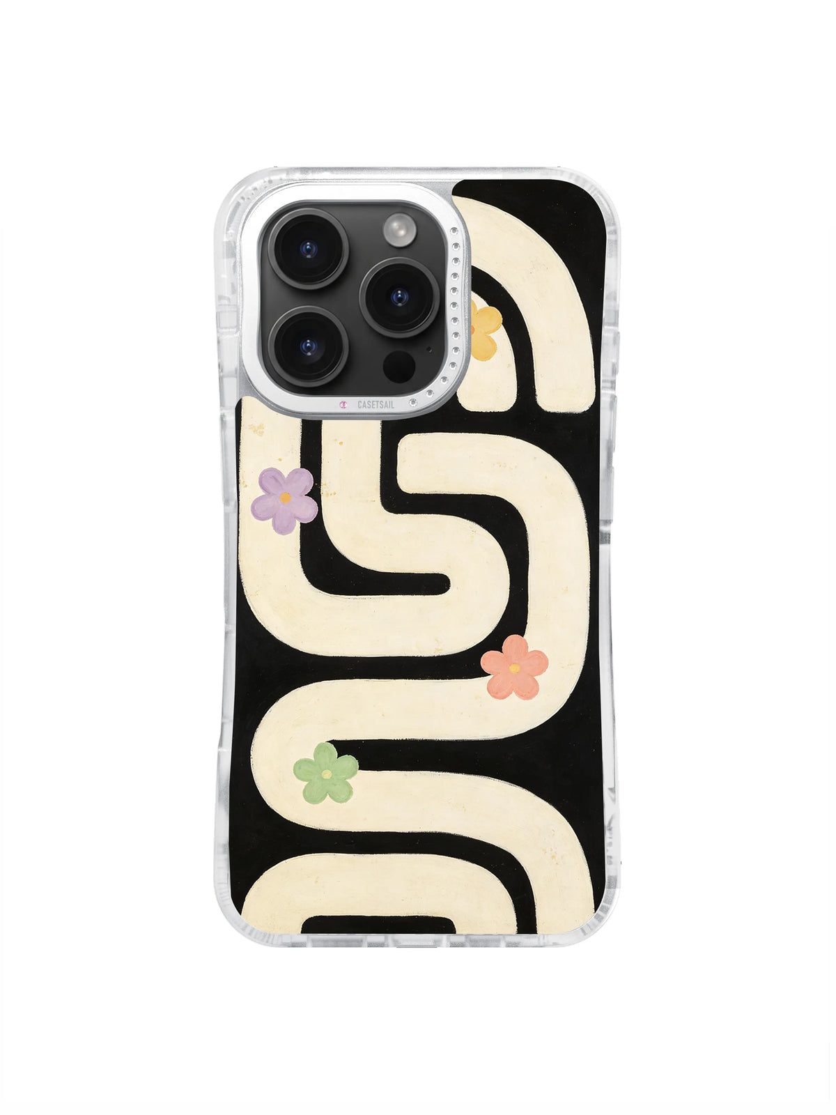 Modern Garden Maze pattern for iPhone 16 Pro Max case