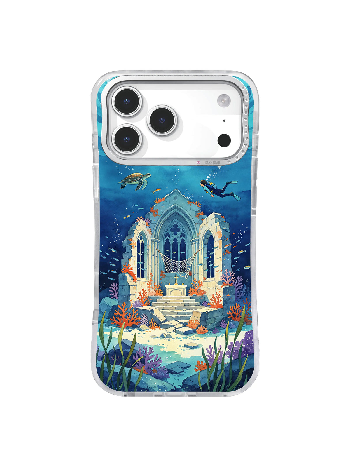 The Moon Cathedral Below the Bay moonlit bay altar iPhone case artwork