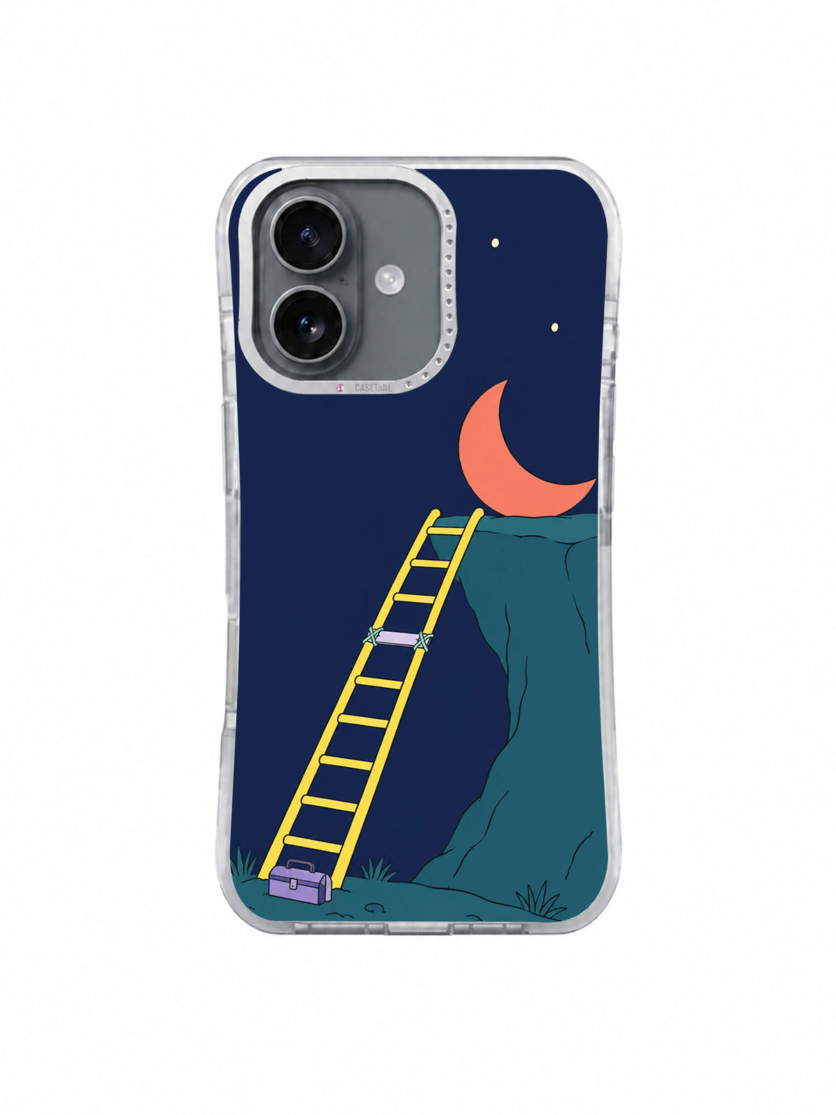 Moon Ladder One Rung Missing iPhone 17 Case front view