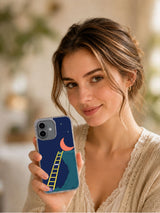 Moon Ladder One Rung Missing iPhone 17 Case lifestyle portrait