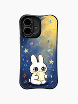 Moon Rabbit Dreams iPhone 16 Plus case front view