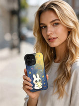 Moon Rabbit Dreams iPhone 16 Plus case product view