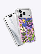 Moonlight Berry Garden iPhone 17 Pro Max case angled view