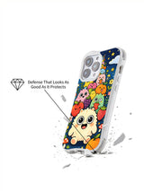 Angled product view of Moonlight Monster Picnic iPhone 13 Pro case