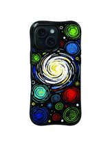 Galaxy Swirl colorful spiral iPhone 15 Pro case