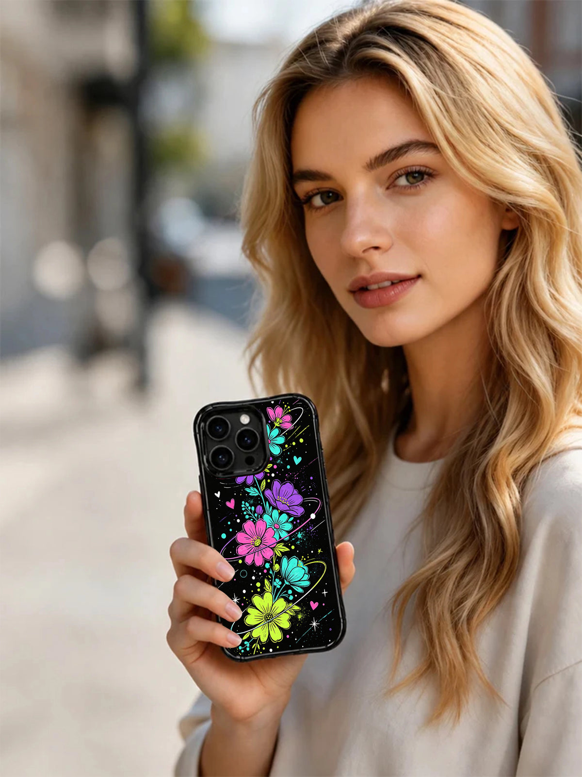 Moonlit Bloom Signals iPhone 16 Pro case product view 6