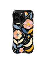 Moonlit Botanical Sketch iPhone 15 Pro case pattern