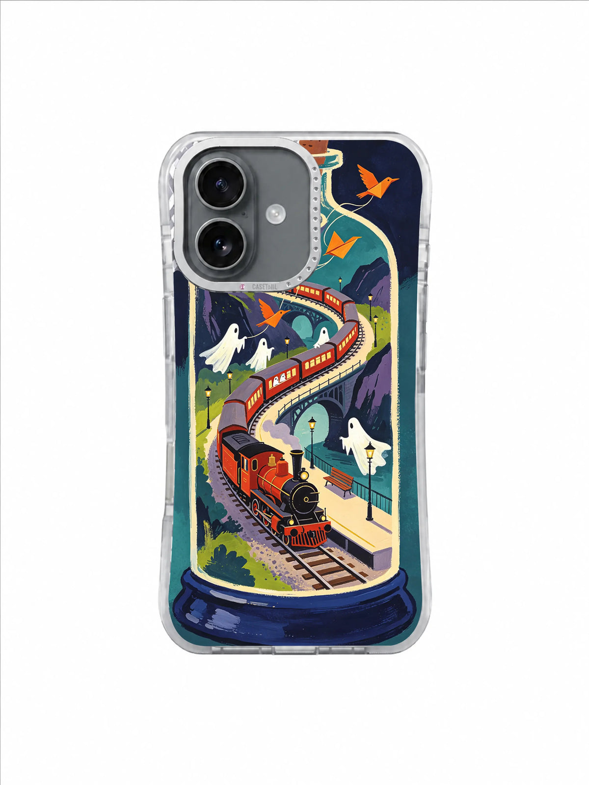 Moonlit Ghost Platform gothic artwork on an iPhone case