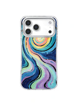 Midnight Aurora River blue and pastel cosmic iPhone 17 Pro Max case