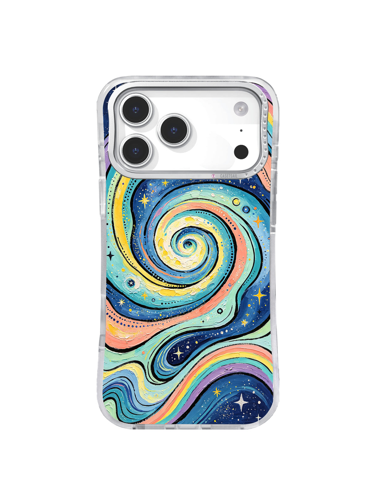 Starry Spiral Current celestial art iPhone 17 Pro Max case