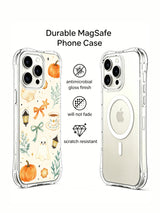 Moonlit Tide Pumpkin Bay iPhone 14 Pro case front and back view
