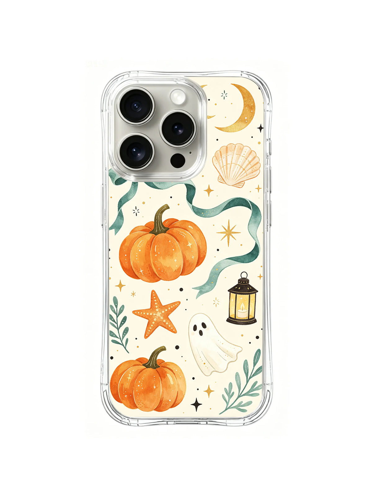 Pumpkin Tide Garden pattern iPhone 14 Pro case