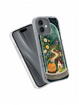 The Moonlit Witch Greenhouse iPhone case angled view