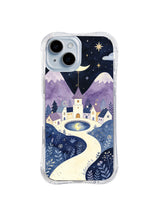 Starry Moonwell Square iPhone 14 case art by Tessa Bellwyn