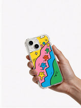 Morning Light Parade iPhone 14 case held in hand