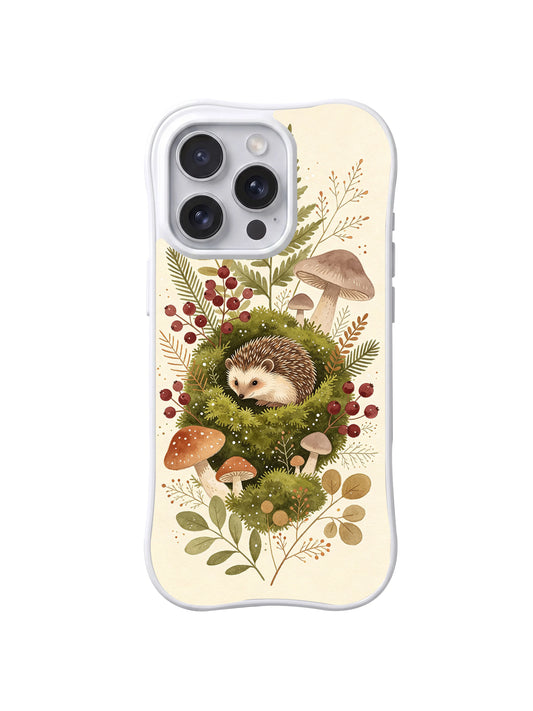 Mossberry Hedgehog iPhone 15 Pro Max case by Elowen Fern