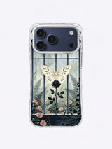 The Moth Conservatory iPhone case, Silver Fern Conservatory artwork