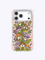 Mushroom Fairy Village iPhone 17 Pro Max case front view