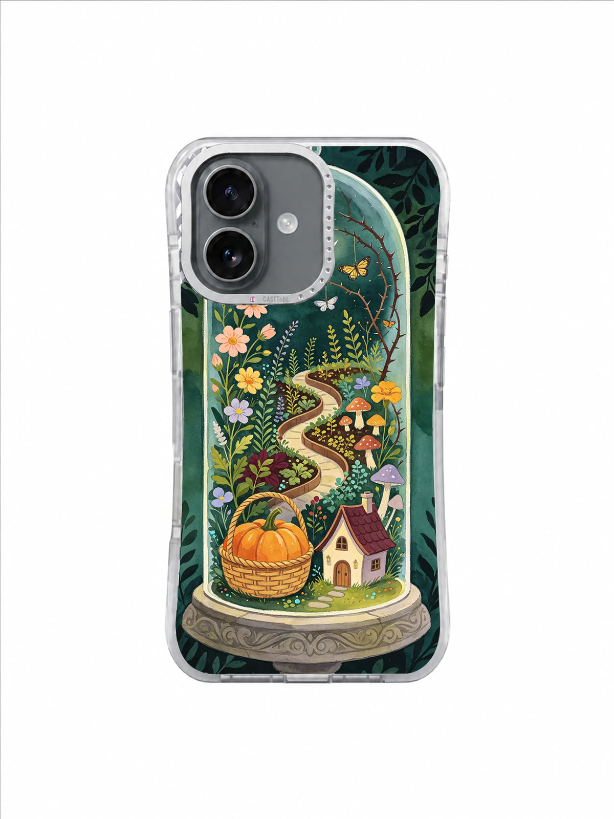 Mushroom Herb Conservatory witchy garden artwork on an iPhone case