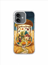 Mushroom Witch’s Harvest Night – Scarecrow Invitation Gate iPhone case