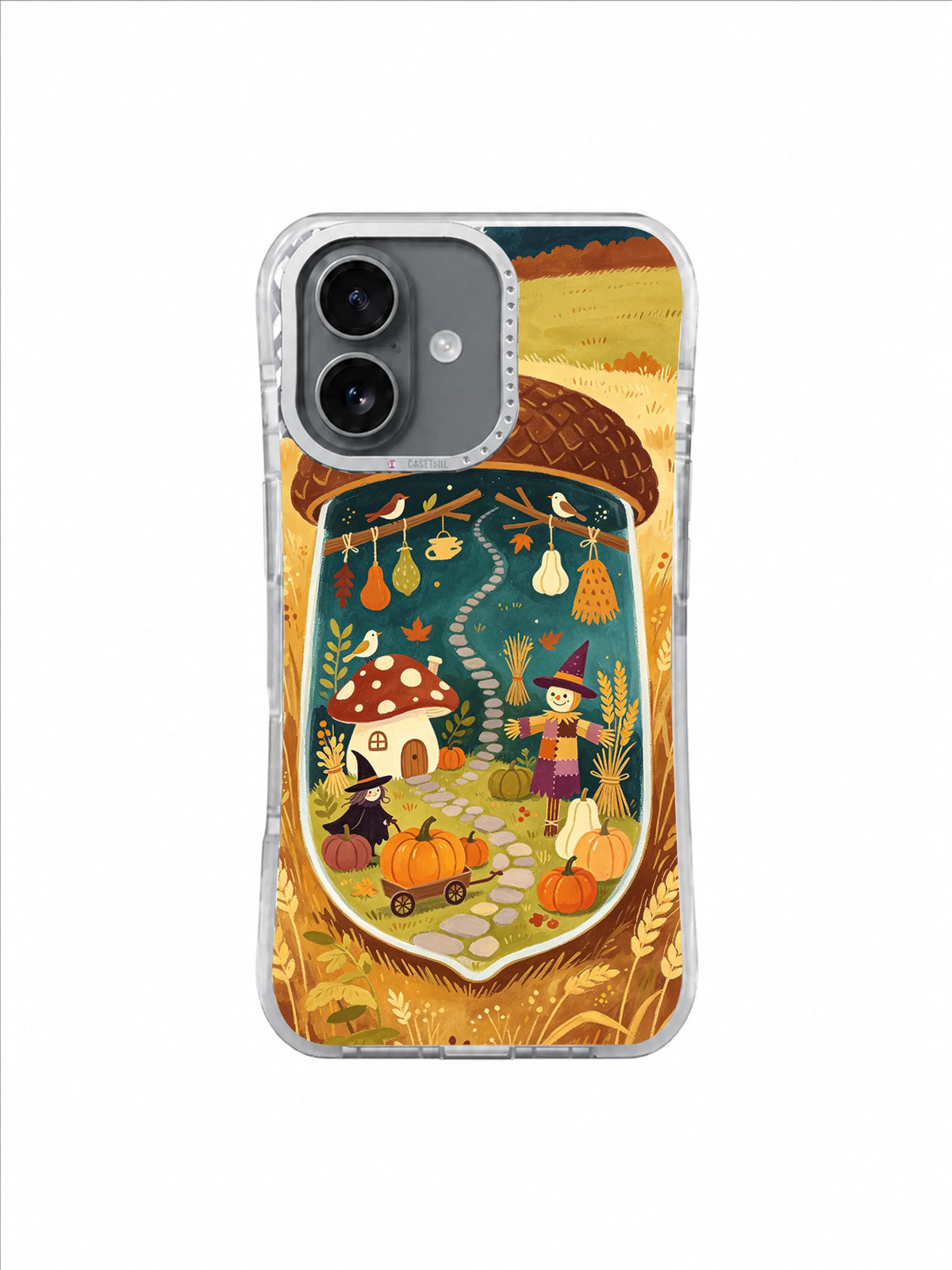Mushroom Witch’s Harvest Night – Golden Field Mushroom Home iPhone case