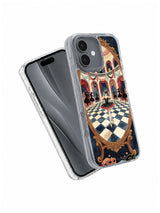 Nameless Masquerade iPhone case angled view