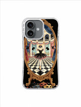 Black Swan Checkered Hall iPhone case artwork