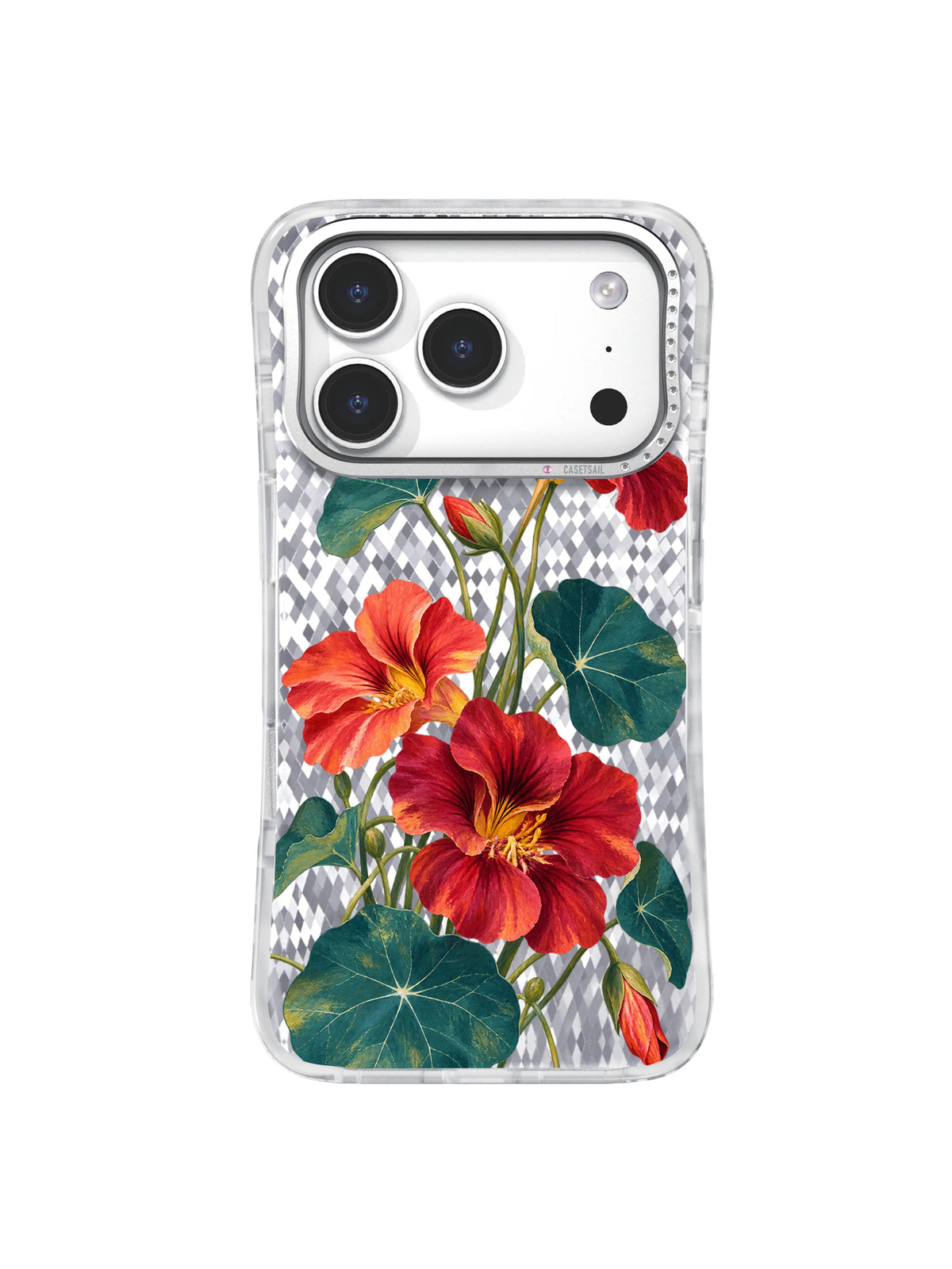 Free Vine nasturtium artwork for iPhone 17 Pro case