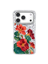 Teal Circle nasturtium artwork for iPhone 17 Pro case