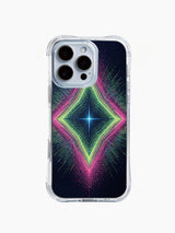 iPhone 14 Pro Max case with neon apex and stippled pattern