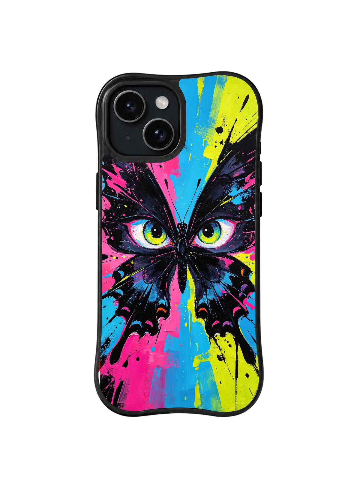 Electric Eye Butterfly colorful iPhone 15 Plus case