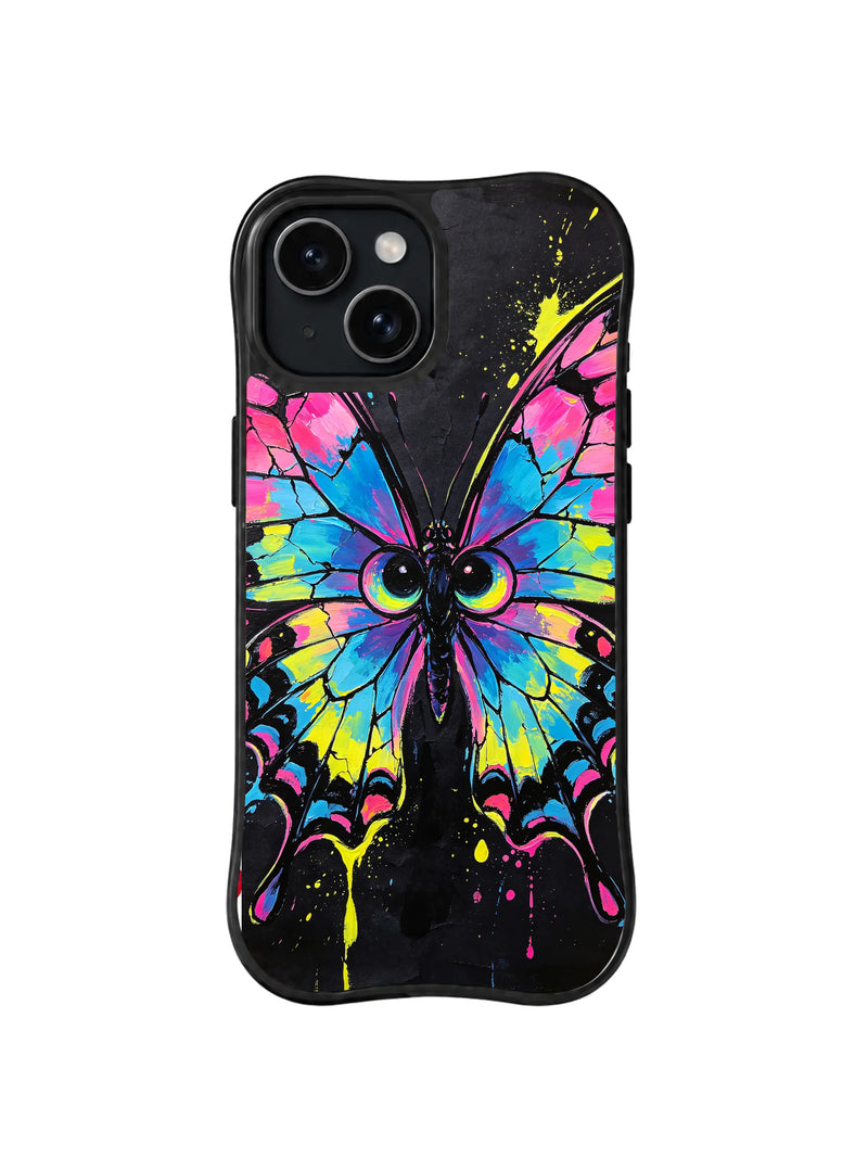 Neon Butterfly Guardian iPhone 15 Plus Case – Butterfly Art