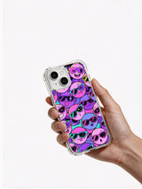 Product or handheld view of the Neon Dream Faces case