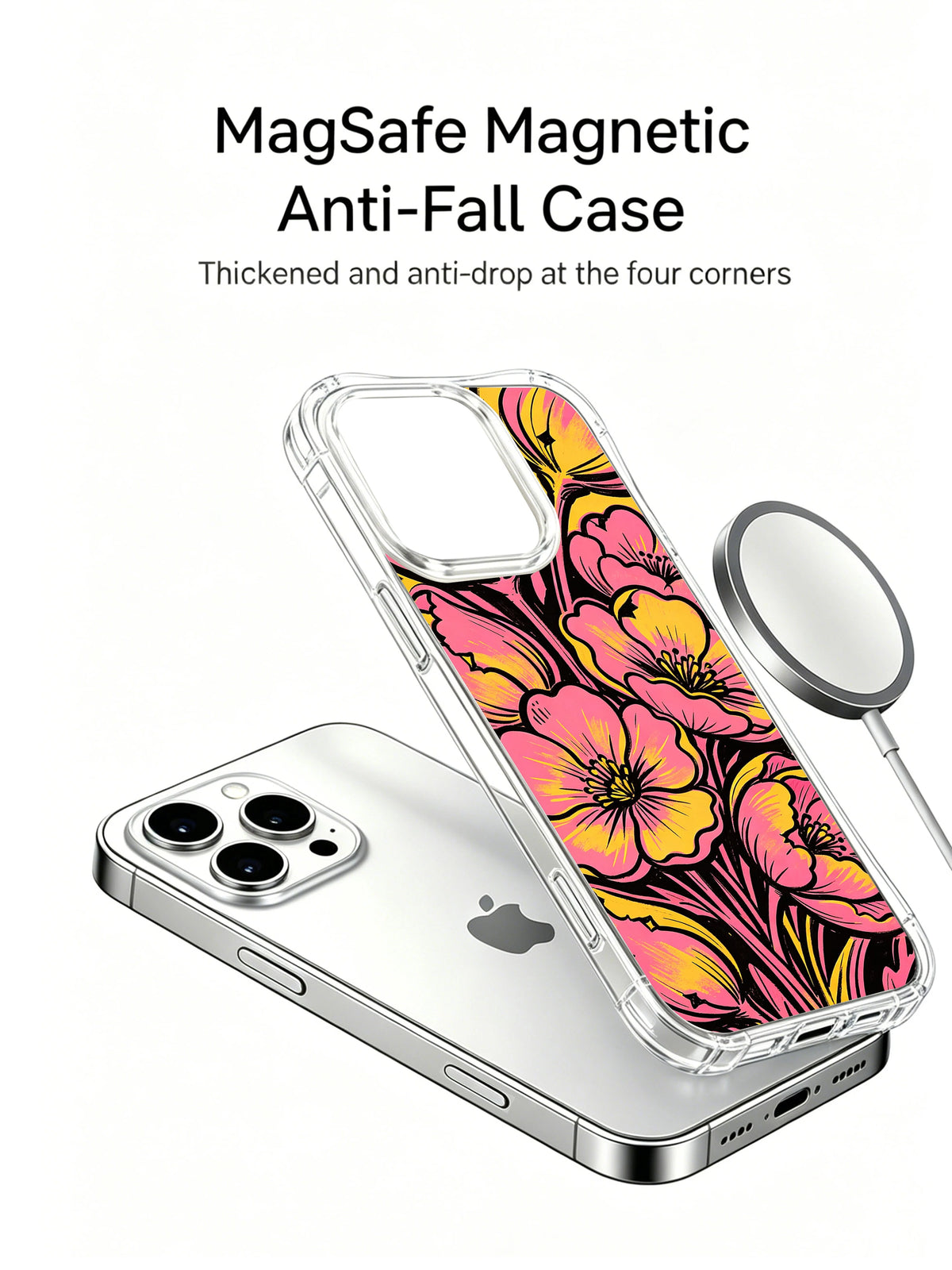 Supplied marketing graphic with unverified protection, fit or MagSafe statements