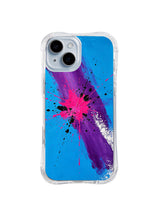 Electric Pulse Collision neon heartbeat iPhone 15 Plus case by Zara Vexley