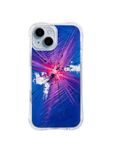 Neon Starburst Rhythm iPhone 15 Plus case front product view